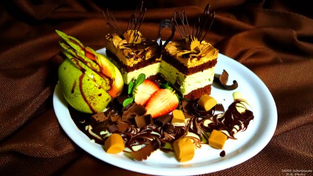 Karamellás körte szelet